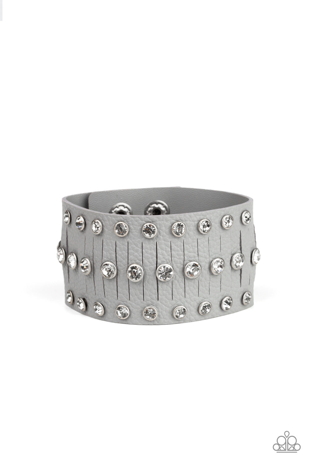 Grey bracelet with bling