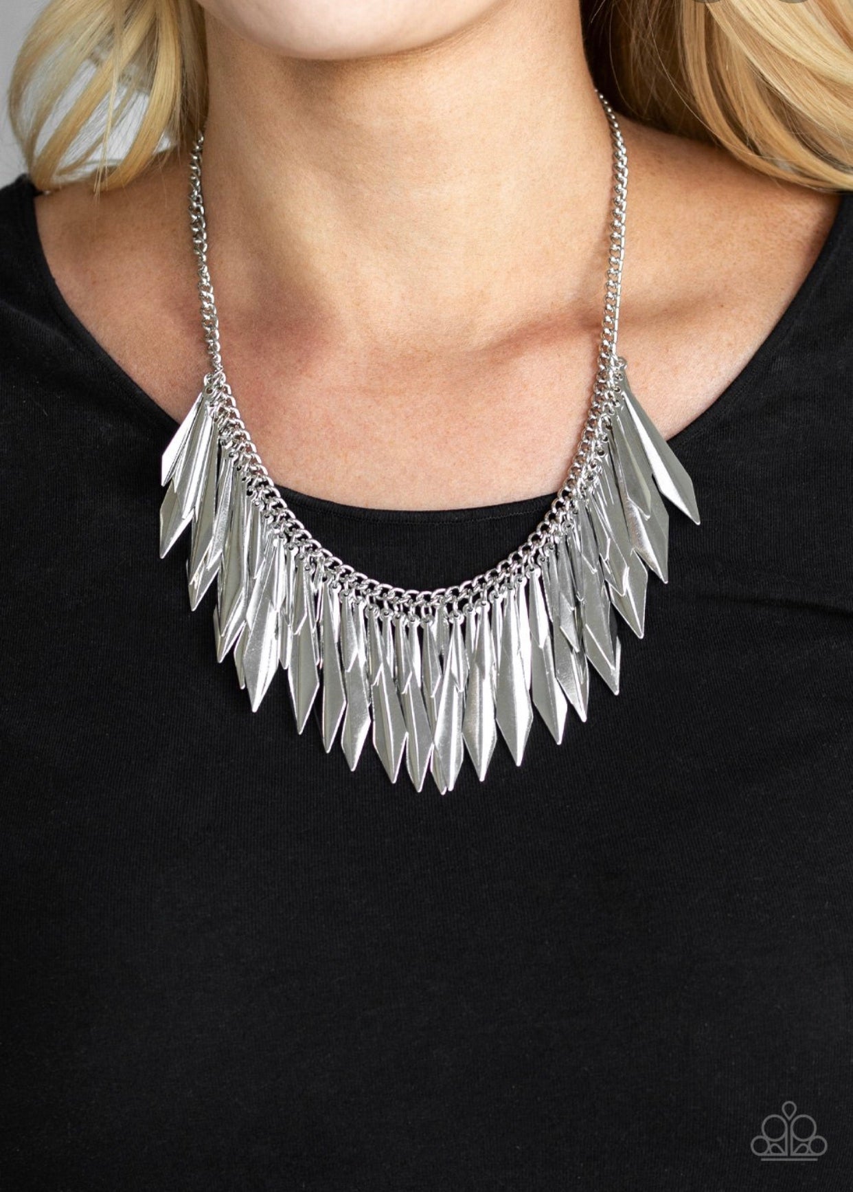 Thrill seeker silver necklace