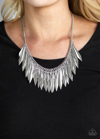 Thrill seeker silver necklace