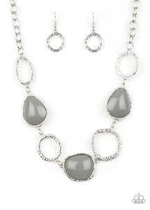 Grey and silver necklace
